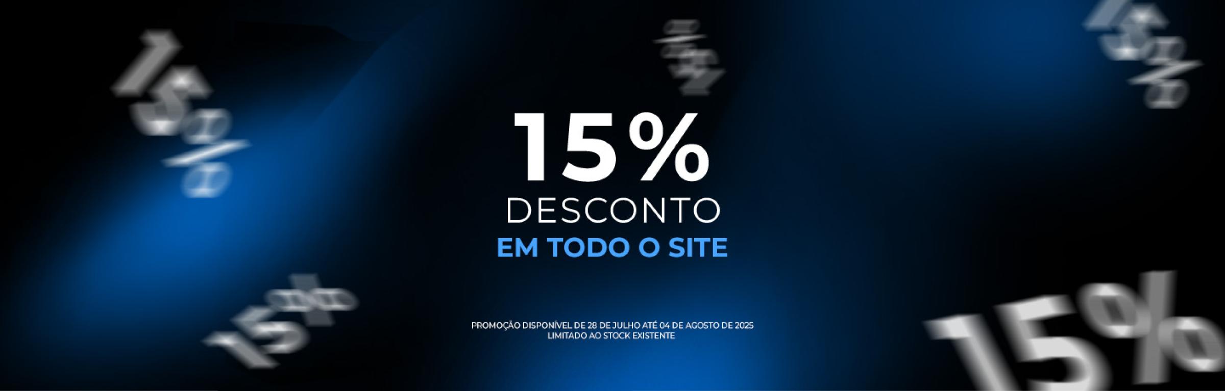 28 a 4  - 15% todo o site - 28 a 4  - 15% todo o site