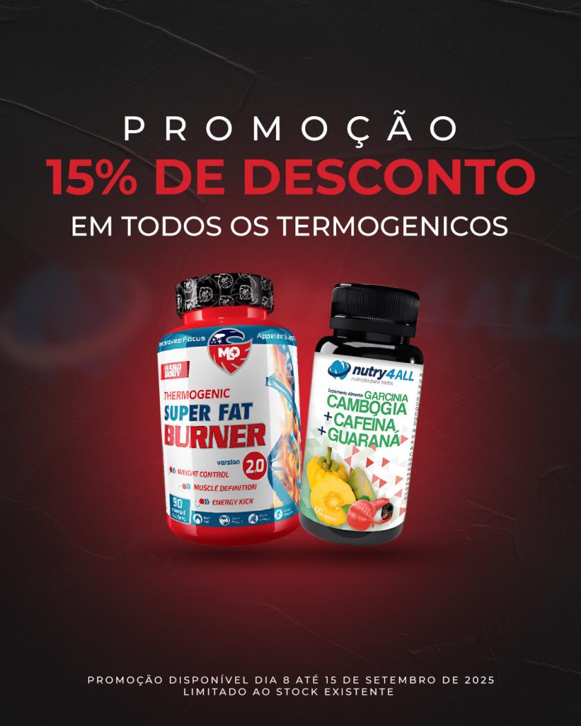 8 a 15 - 15% Termogénicos - 8 a 15 - 15% Termogénicos