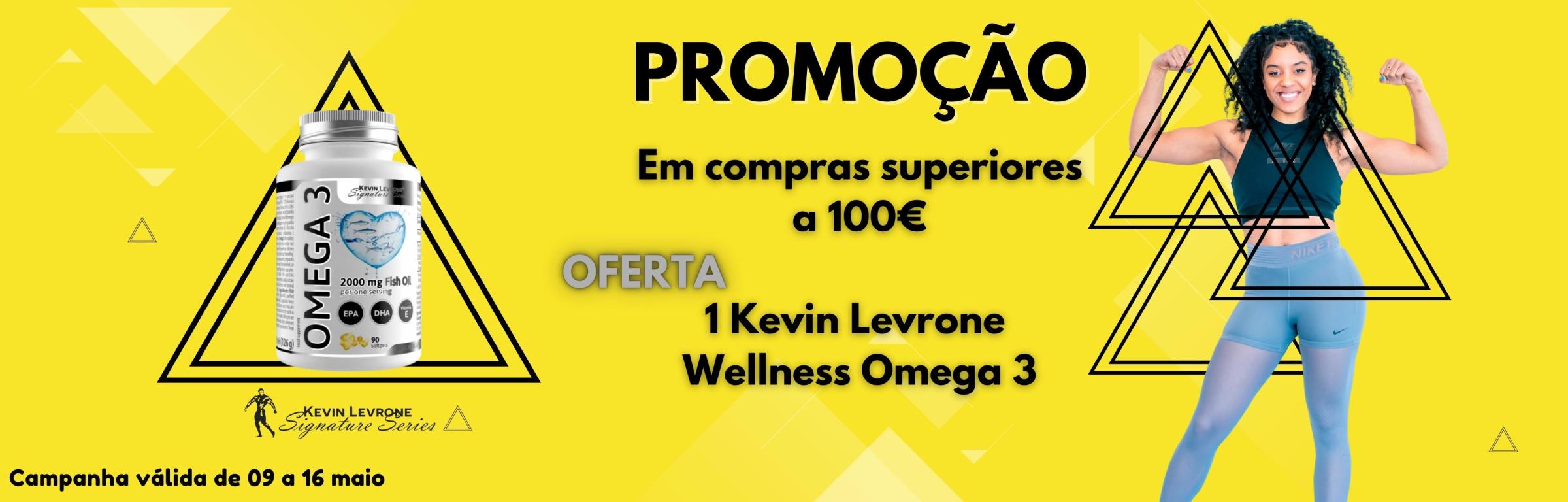 09 a 16 - compras superiores a 100€ oferta 1 Levrone Wellness Omega 3 - 09 a 16 de maio 2022 - Em compras superiores a 100€ oferta 1 Levrone Wellness Omega 3