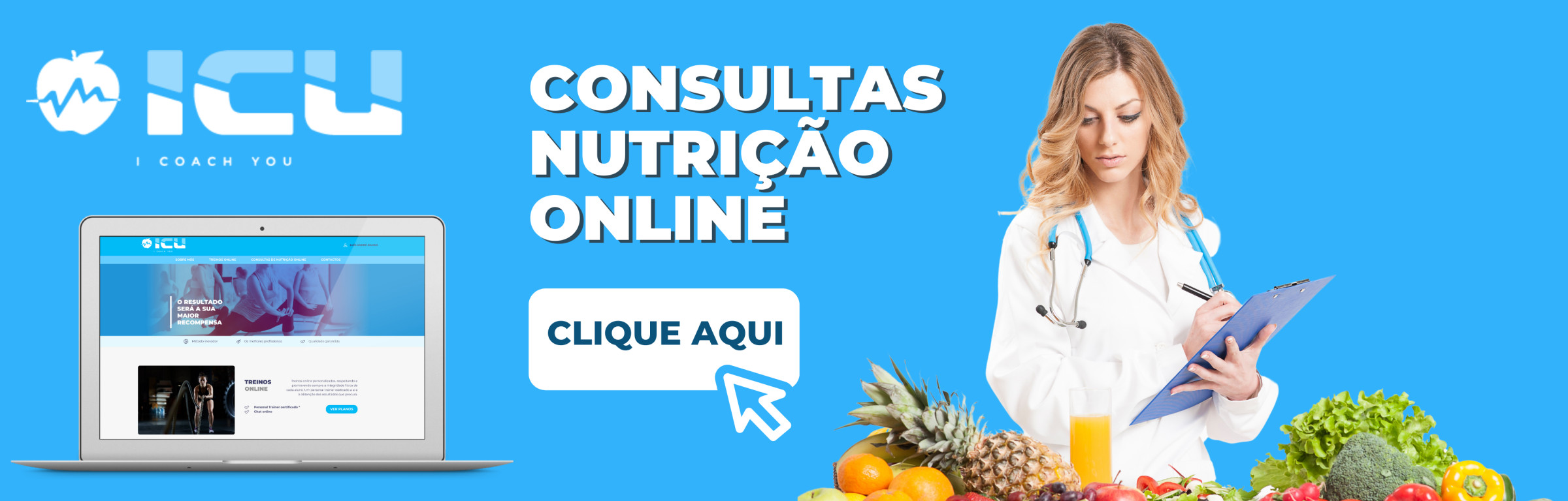 Consultas de nutrição online - Consultas de nutrição online ICU